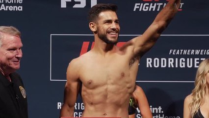 Main and co-main fighters hit the scale ahead of their fights at UFC Fight Night 92