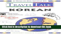 Books Traveltalk Korean: Travel Survival Kit. 1 Cassette, Audio Guide   Book Free Online