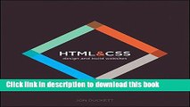 Ebook HTML and CSS: Design and Build Websites Free Download
