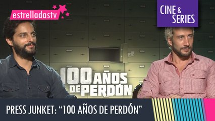 Entrevista a Joaquín Furriel y Luciano Cáceres. Junket 100 años de perdón