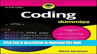 Ebook Coding For Dummies Free Online