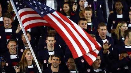 Team USA at the Rio 2016 Olympics Opening Ceremony