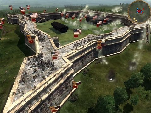 Empire Total War Online Battle #96 Russia vs the 13 Colonies (Siege Battle)