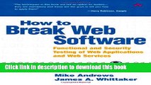 Ebook How to Break Web Software: Functional and Security Testing of Web Applications and Web
