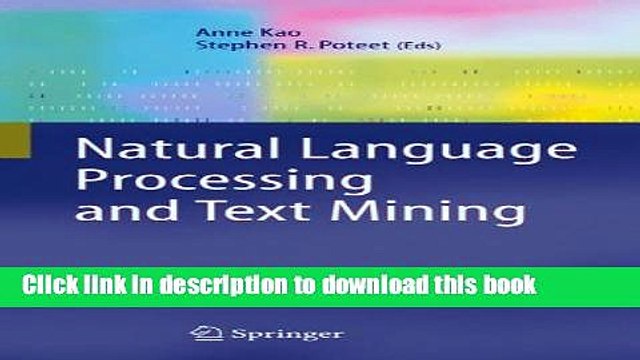 Books Natural Language Processing and Text Mining Full Online