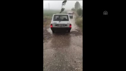 Afyonkarahisar'da Dolu, Tarım Arazilerini Vurdu