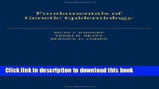 [Read PDF] Fundamentals of Genetic Epidemiology Download Online