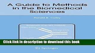 [PDF] A Guide to Methods in the Biomedical Sciences Free Books