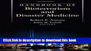 Books Handbook of Bioterrorism and Disaster Medicine Free Online
