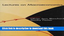 [PDF] Lectures on Macroeconomics (MIT Press) Free Books