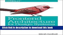 Ebook Frontend Architecture for Design Systems: A Modern Blueprint for Scalable and Sustainable