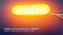 Farol Ovalado Ambar LED Amber Oval Warning Flasher Light MAXM63201Y