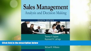 Big Deals  Sales Management: Analysis and Decision Making  Best Seller Books Most Wanted