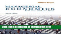 [Read  e-Book PDF] Managerial Economics: Markets and the Firm (Upper Level Economics Titles)  Read
