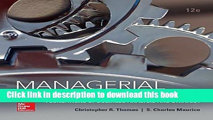 [PDF] Managerial Economics (The Mcgraw-Hill Economics Series)  Read Online