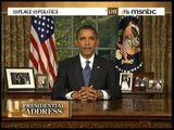 Obama's First Oval Office Address Part 1 of 2