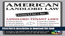 Ebook American Landlord Law: Everything U Need to Know About Landlord-Tenant Laws (American Real