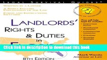 Books Landlords  Rights and Duties in Florida: With Forms (Landlords  Rights   Duties in Florida)