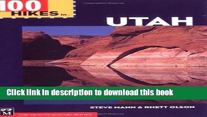 Ebook 100 Hikes in Utah Free Online