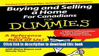 Books Buying and Selling a Home for Canadians for Dummies Free Online