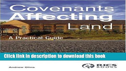 Books Covenants Affecting Land: A Practical Guide Full Online