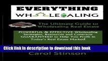 [Read PDF] Everything Wholesaling: The Ultimate Guide to Wholesaling Real Estate Download Free
