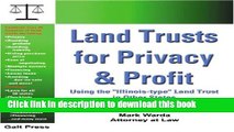 Books Land Trusts for Privacy   Profit: Using the 