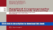 Ebook Applied Cryptography and Network Security: 6th International Conference, ACNS 2008, New