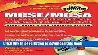 Books 70-214: MCSE/McSa Guide to Implementing and Administering Security in a Microsoft Windows