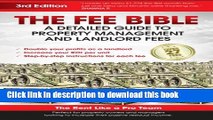 [Read PDF] The Fee Bible: A Detailed Guide to Property Management and Landlord Fees Download Online