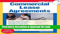 Ebook Commercial Lease Agreements (Forms on CD) Full Online