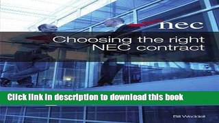 Ebook Choosing the Right NEC Contract Full Online