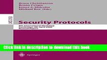 Books Security Protocols: 8th International Workshops Cambridge, UK, April 3-5, 2000 Revised