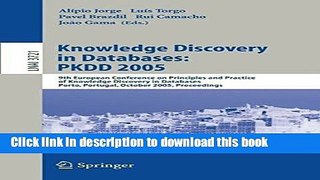 Ebook Knowledge Discovery in Databases: PKDD 2005: 9th European Conference on Principles and