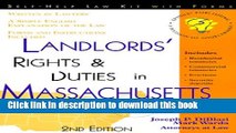 Books Landlords  Rights   Duties in Massachusetts: With Forms (Landlord s Legal Guide in