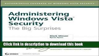 Ebook Administering Windows Vista Security: The Big Surprises Free Online