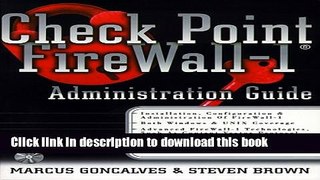 Books Check Point Firewall-1: An Administration Guide Free Online
