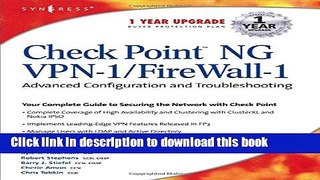 Ebook CheckPoint NG VPN 1/Firewall 1: Advanced Configuration and Troubleshooting Full Online