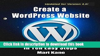 Books Create a WordPress Website: In Ten Easy Steps Full Online