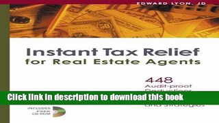 Ebook Instant Tax Relief for Real Estate Agents Free Online
