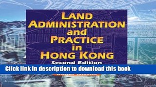 Books Land Administration and Practice in Hong Kong Full Online