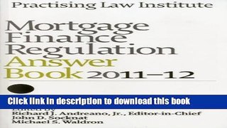 Books Mortgage Finance Regulation Answer Book 2011-12 Full Online