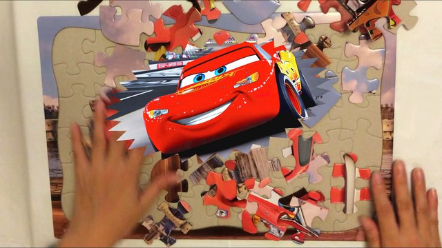 CARS LIGHTNING MCQUEEN PUZZLE KIDS TOYS REVIEWS TOYS BY HYPED4TOYS