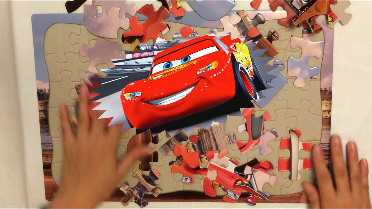 CARS LIGHTNING MCQUEEN PUZZLE KIDS TOYS REVIEWS TOYS BY HYPED4TOYS