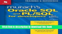 Ebook Murach s Oracle SQL and PL/SQL for Developers Full Online