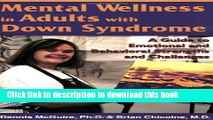 Ebook Mental Wellness in Adults with Down Syndrome: A Guide to Emotional and Behavioral Strengths