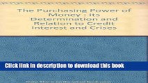 [PDF] The Purchasing Power of Money: Its Determination and Relation to Credit Interest and Crises