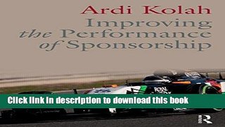 [Read PDF] Improving the Performance of Sponsorship Download Free