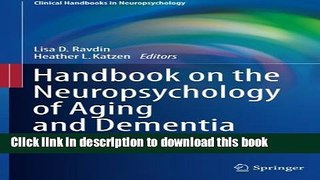 Ebook Handbook on the Neuropsychology of Aging and Dementia (Clinical Handbooks in