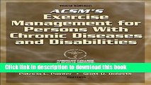 Books ACSM s Exercise Management for Persons with Chronic Diseases and Disabilities-3rd Edition